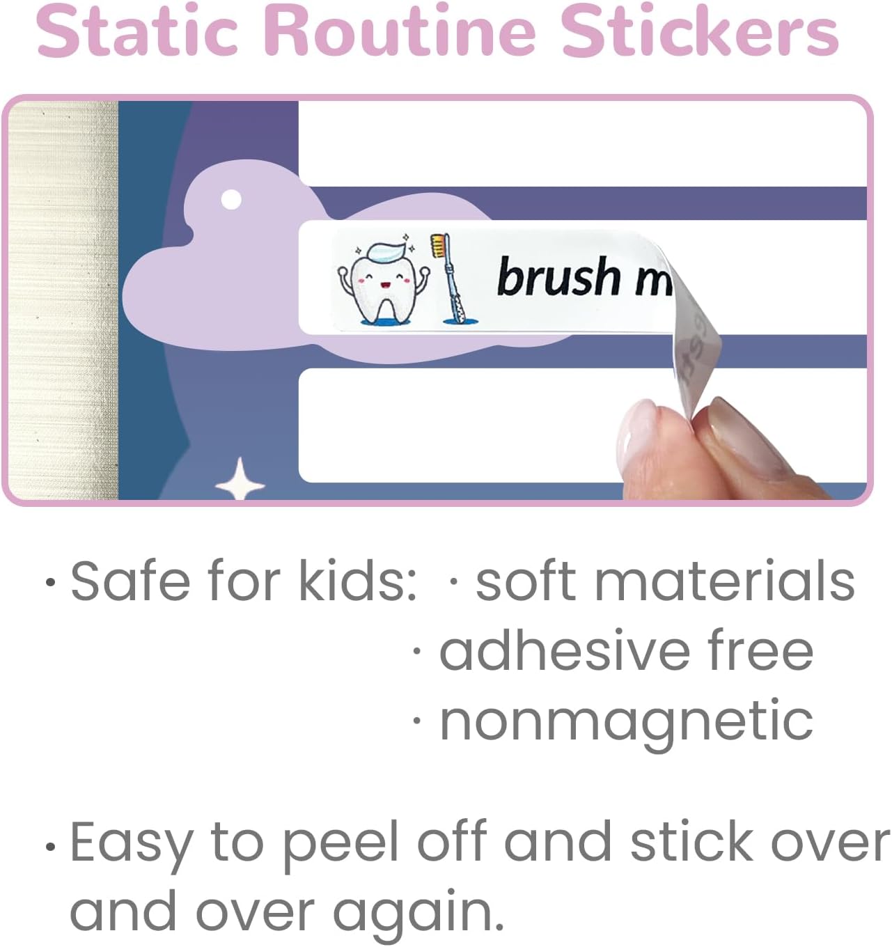 JJPRO Bedtime/Morning Routine Chart - Magnetic Daily Schedule Board for Kids - Outer Space