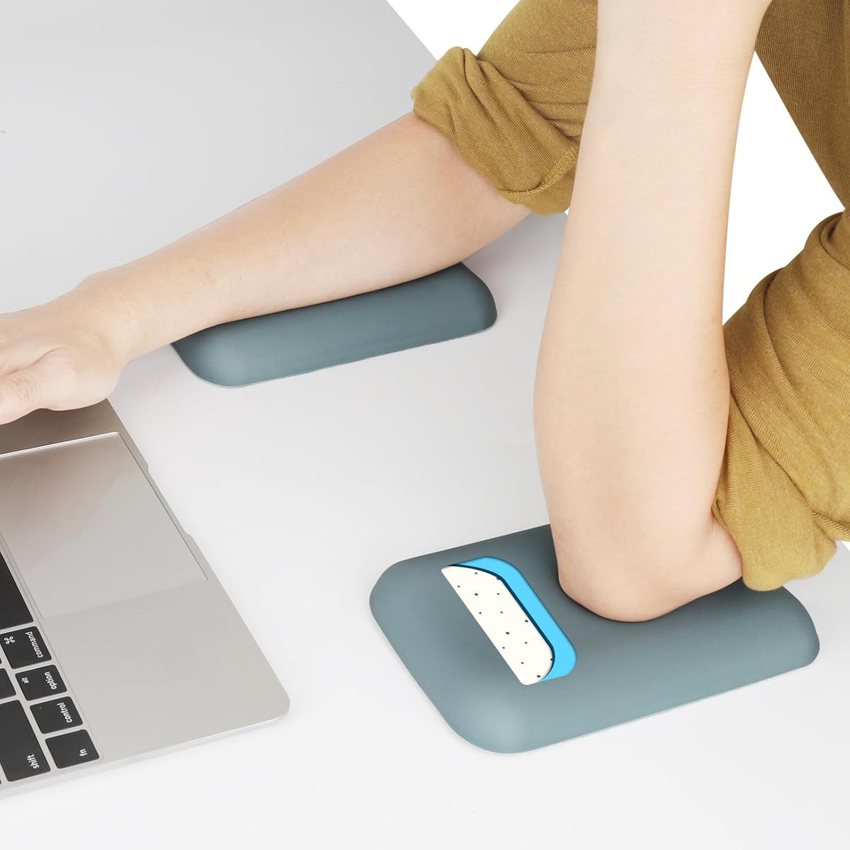 Leolee Elbow Rest Pads for Desk, Black Ergonomic Wrist Rest Arm Rest Pads