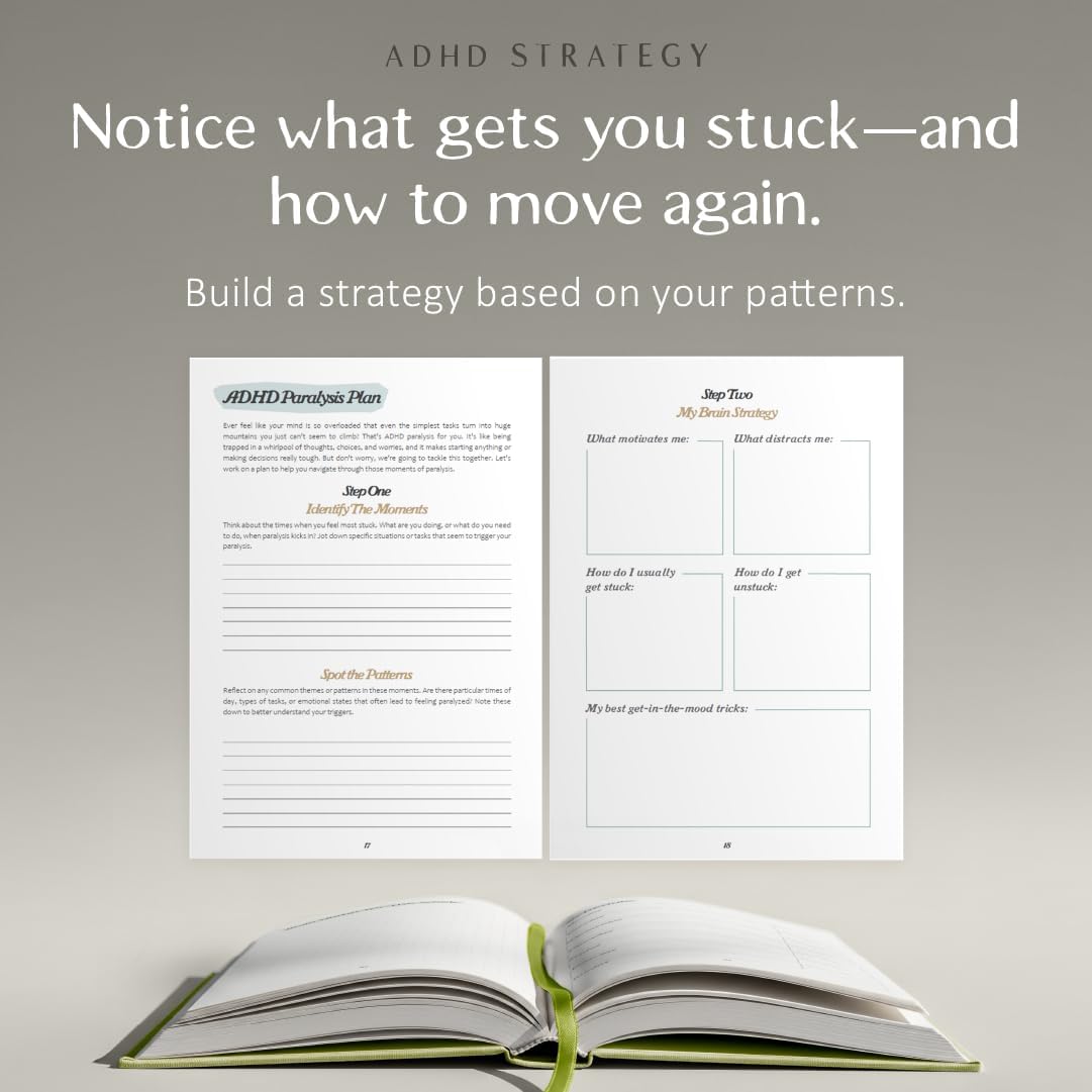 The ADHD Planner for Adults - Undated Daily & Weekly ADHD Journal for Disorganized People, 90 Days - Habit Tracker, Record Emotions & Mood - Academic Goals - Structure & Focus for Adults Brains
