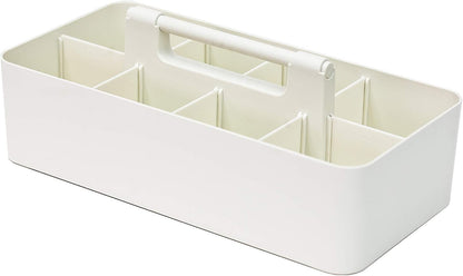 Portable Caddy American Made, DIY Dividers, 8 Compartments, Supply Organizer, Portable Tote Basket with Handle Storage Organizer Bathroom, Office, Crafts, or School Supplies