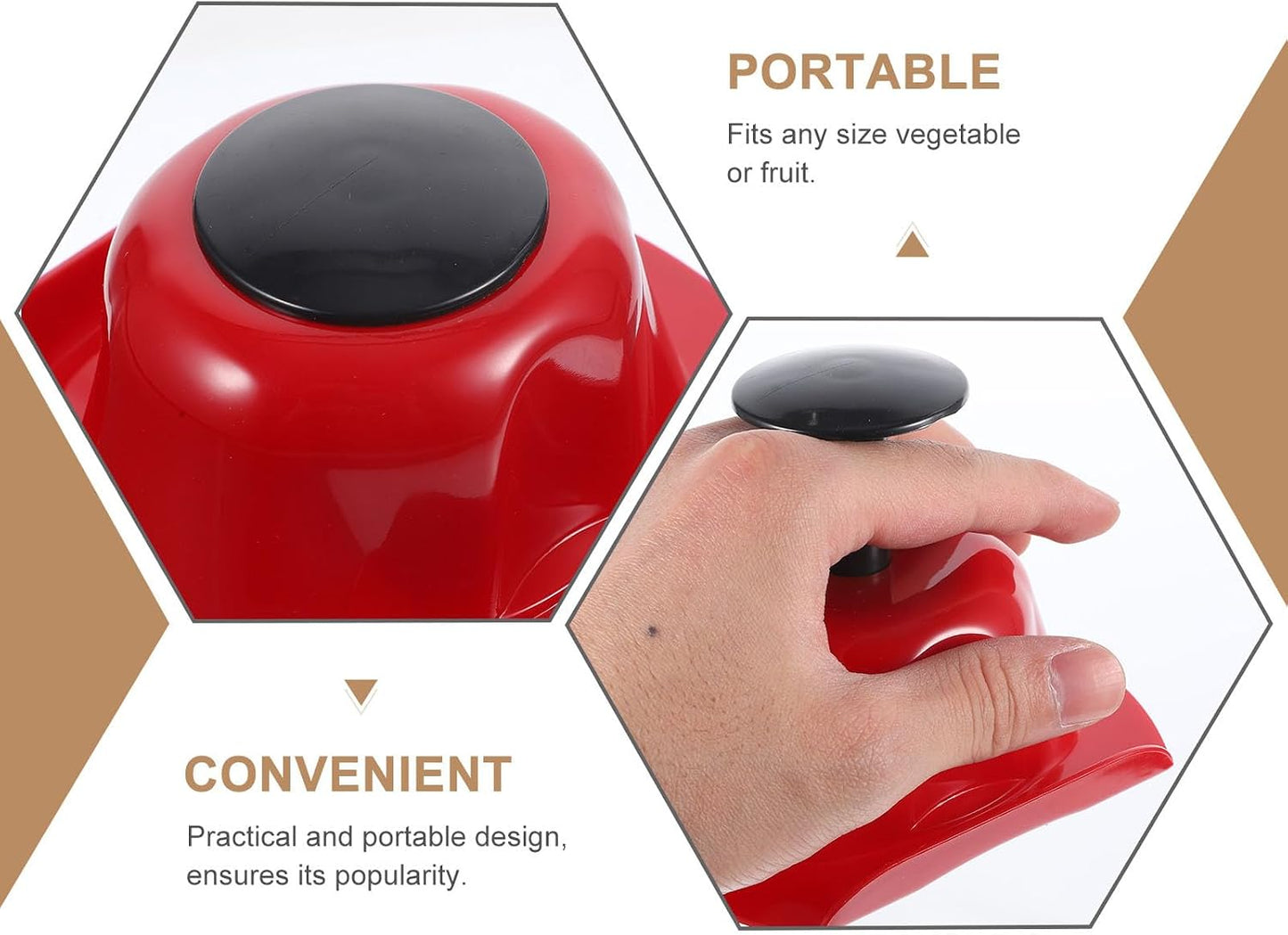 DOITOOL Food Slicer Safety Holder Finger Guard for Mandoline Slicer and Vegetable Grater 4.52X4.25X1.96In Multi-Functional Hand Protector for Kitchen Cutting Tasks