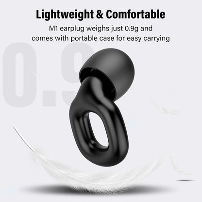 Ear Plugs for Sleeping, 35dB Noise Reduction Hearing Protection EarPlugs, Reusable Silicone Earplug, 7 Pair Eartips in XS/S/M/L Replaceable Single/Double Ear Plug for Sleep, Study, Work, Events