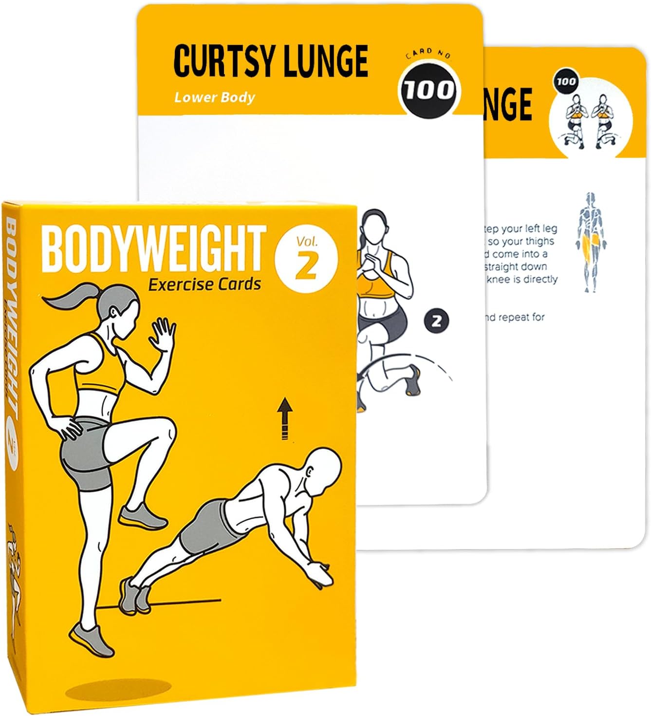 Half Balance Ball Workout Cards, 62 Exercises Cards Deck Large Size 5" x 3.5" Fitness Cards for Women & Men, Beginner Fitness Guide to Training Exercises at Home or Gym