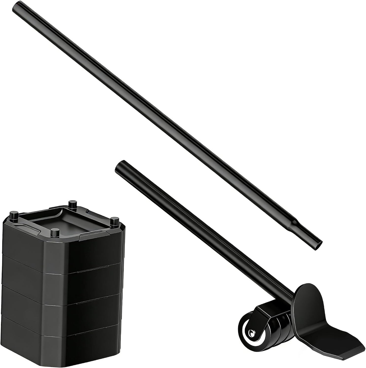 LOYAL TIGER Heavy Furniture Lifter Tool Set with 4 Raise Blocks,Red | Heavy Duty Furniture Lifter Tool for Moving Sofas, Refrigerator & Appliances Quickly. 800 Lbs Load Capacity.