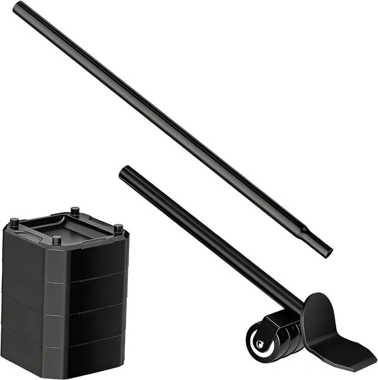 LOYAL TIGER Heavy Furniture Lifter Tool Set with 4 Raise Blocks,Red | Heavy Duty Furniture Lifter Tool for Moving Sofas, Refrigerator & Appliances Quickly. 800 Lbs Load Capacity.