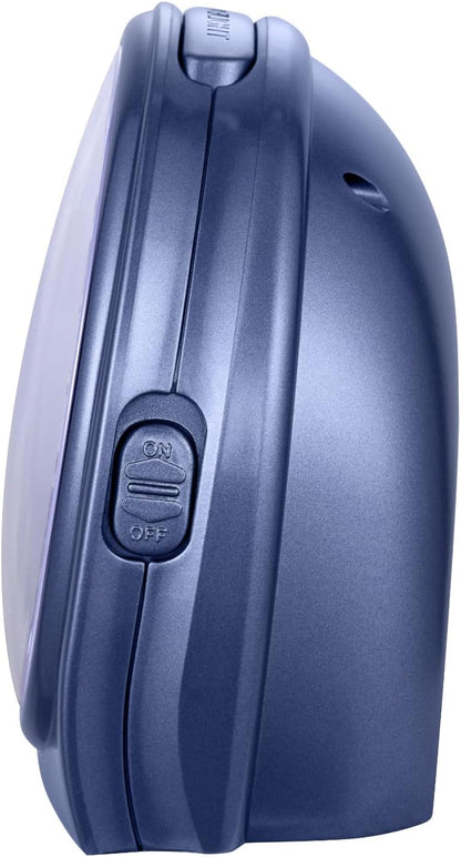 Tinload 5.5" Large Analog Alarm Clock Silent Non Ticking, Gentle Wake, Beep Sounds, Increasing Volume, Battery Operated Snooze and Manual Light, Easy Set