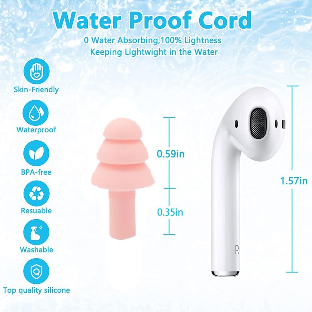 4Pairs Ear Plugs for Sleeping,Soft Silicone Earplugs Noise Cancelling,Black Earplug for Swimming Snoring Concerts Shooting Airplanes.