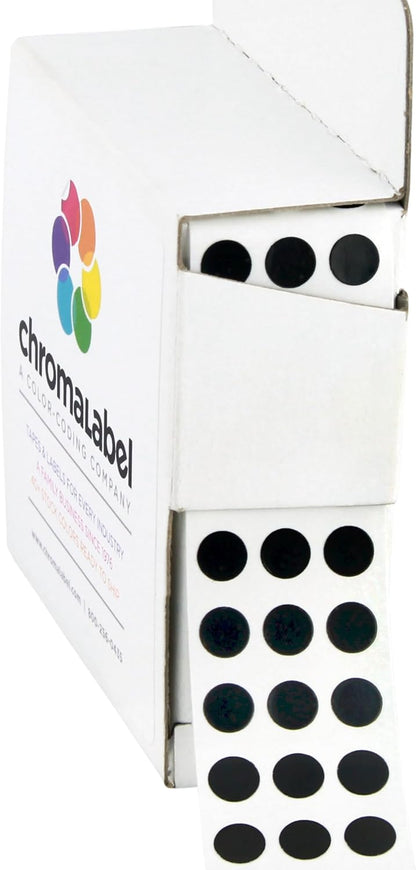 Dark Blue, Red & Yellow Dots, 1/4 Inch, 1000/Box Each Color | Writable Semi-Gloss Circle Labels in Dark Blue, Red and Yellow for Offices, Retail and Classrooms. Made in USA - Colors A