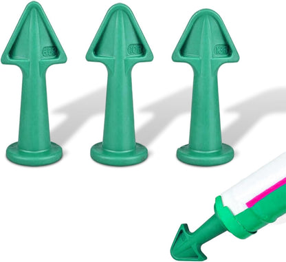 Caulk Tip Tool Caulking Tips Set with Nozzle Adapter Silicone Caulk Applicator Tools Reusable Nozzles for Finishing Grout and Sealant Caulk Gun Accessories for Easy Application 6.5R 10R 13R