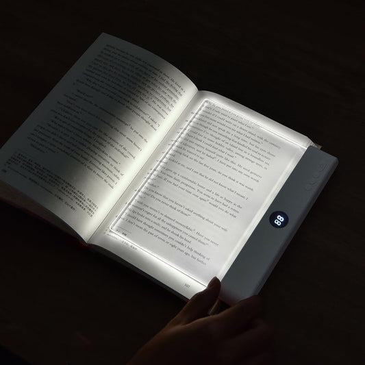 Book Light for Reading in Bed at Night Flat Reading Lights, White