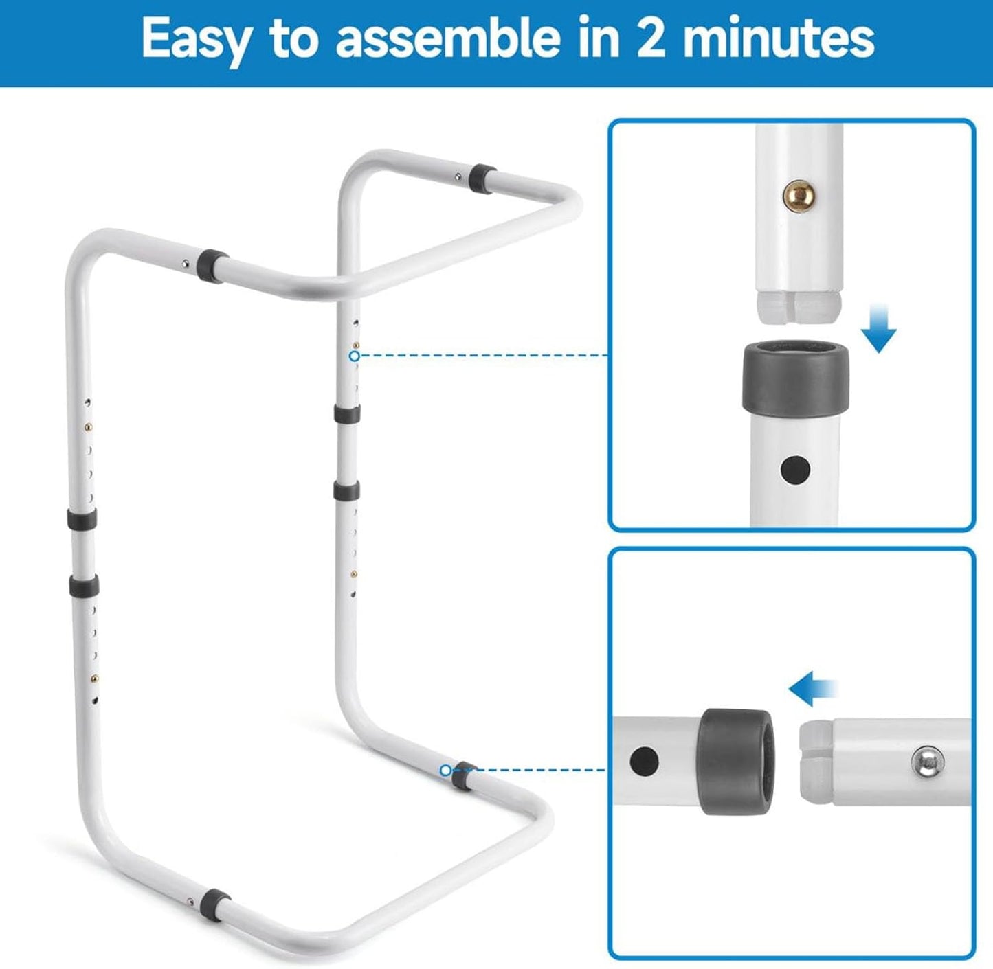 Blanket Lifter for Feet, Adjustable Sheet Riser with 4 Clips, Foot Tent Blanket Support Holder for Surgery Recovery, Aluminum Alloy Frame for Pressure Relief and Comfort