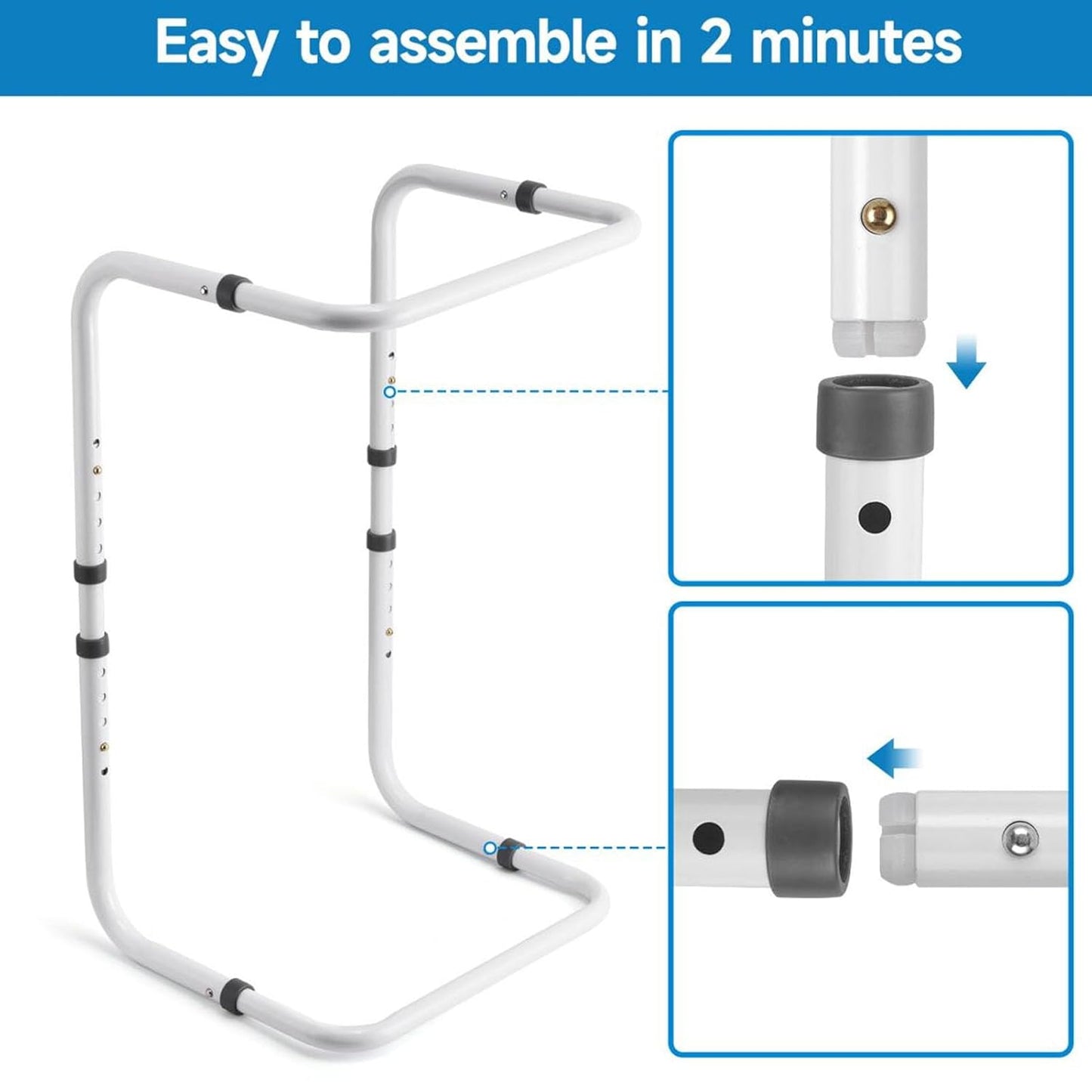 Blanket Lifter for Feet, Sheet Riser Height Adjustable Relieve Pressure Foot Tent Blanket Support Holder for Surgery Recovery with 4 Clips, Adjustable Blanket Support Holder