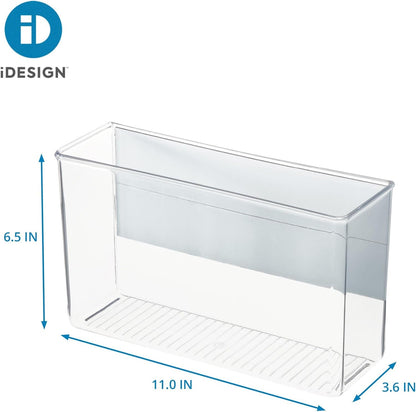 iDesign Magnetic Small Clear Plastic Organizer Bins | Laundry Room Storage