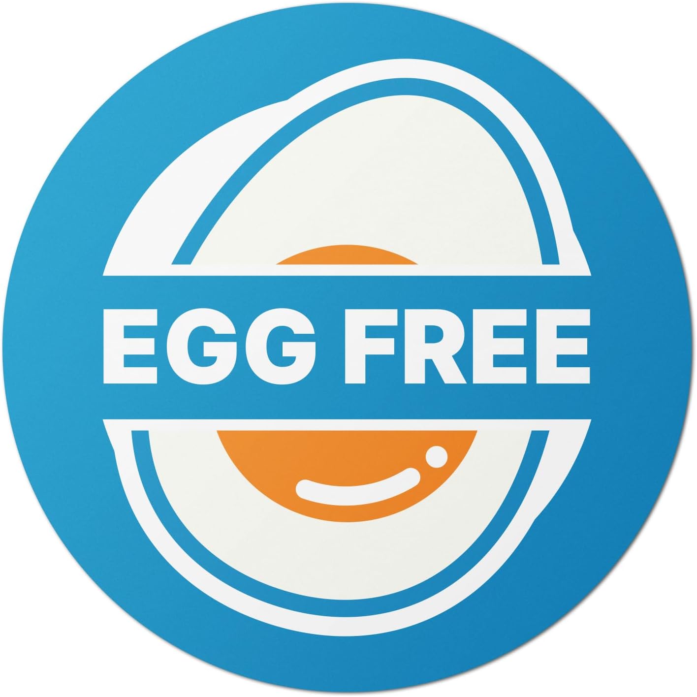 Dairy Free Food Labels Stickers - 1.5" Round Food Allergy Warning Meal Choice Label Stickers for Restaurant Deli Grocery Store Food Packaging, Strong Adhesive & Easy Peel (300 Labels on Sheet)