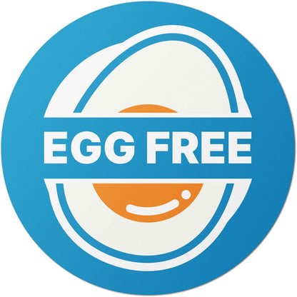 Dairy Free Food Labels Stickers - 1.5" Round Food Allergy Warning Meal Choice Label Stickers for Restaurant Deli Grocery Store Food Packaging, Strong Adhesive & Easy Peel (300 Labels on Sheet)