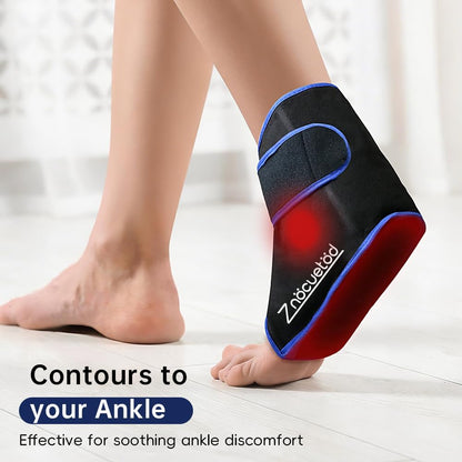 Ankle Ice Pack Wrap for Swelling Foot Heel Pain Relief Reusable Gel-1Pack