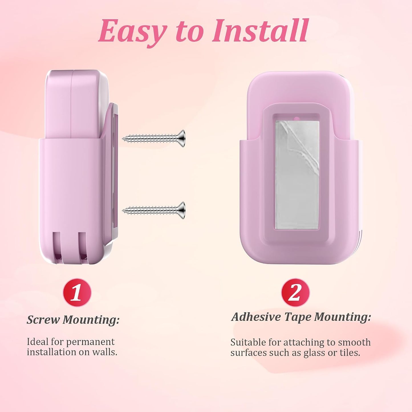 Kids Timer for Tooth Brushing, Washing, Toilet & Shower Pink | 4-in-1 Multi-Function Timer | Time Management Tool | USB-C Rechargeable | Gift for Home Learning | One-Touch Preset Buttons