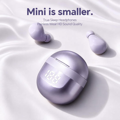 Small Mini Invisible Earbuds Small Mini Headphones Wireless Bluetooth | Low Profile Micro Smallest Tiny Discreet Hidden Earbuds for Work, Invisible Sleep Earphone Ear Buds for Small Ear Canals