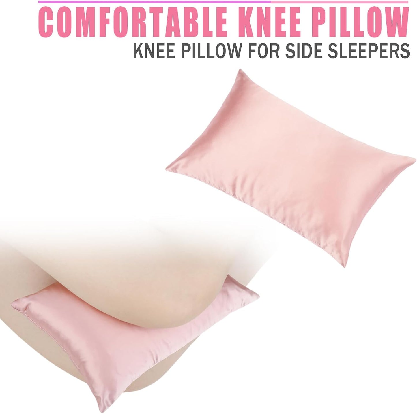 Comfortable Padding Knee Pillow for Side Sleepers Leg Support Pillows Hip Replacement Back Pain Relief Pressure off After Surgery between Thighs Joints Side Sleeping Men Women, Painting Flower