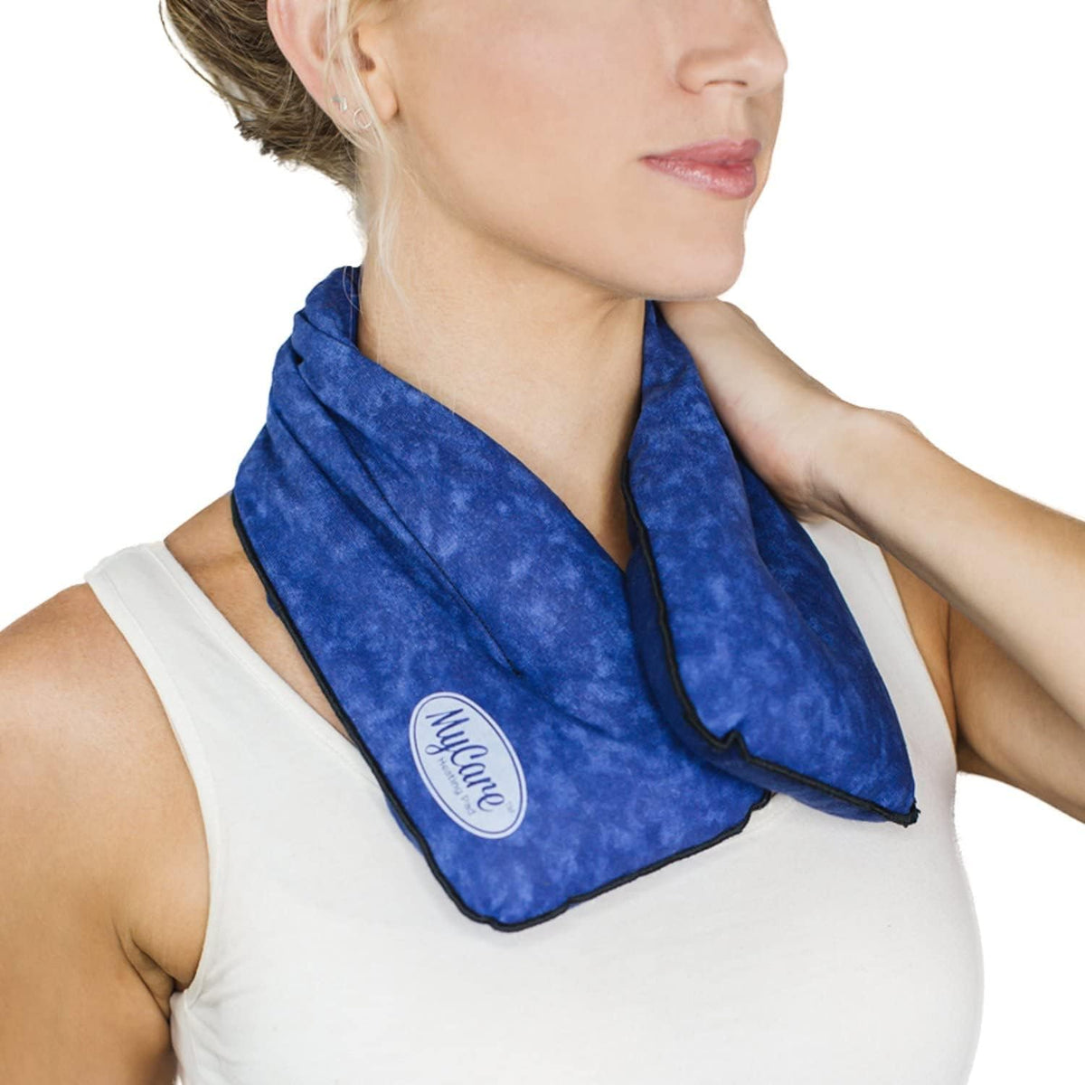 Microwavable Neck Heating pad for Pain Relief – MyCare Neck Warmer Heat Wrap for Sore Muscles, Arthritis, and Cramps – Therapeutic, Natural Relief