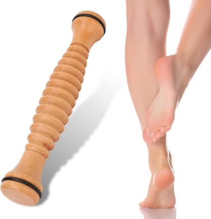 Foot Massage Roller,Wooden Foot Massage Roller, Comfortable Stress Relieving Foot Roller Massage Tool Foot Arch Roller Muscle Relaxing Foot Roller