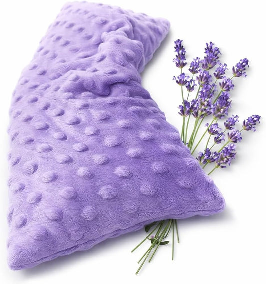 Mumu Wraps Heating Pad Microwavable - Lavender Scented Microwave Heating Pad for Pain Relief, Cramps, Muscle Ache, Joints, Neck, Shoulder, Back Pain, Warm Compress Moist Heat Pack (Lavender)