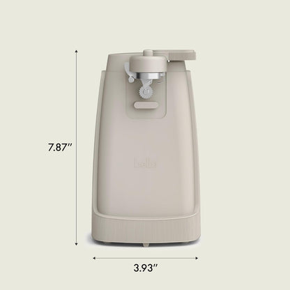 bella Automatic Can Opener, Hands Free, Battery Operated, Cordless, Stainless steel blade to open any Size Can with Magnet to Safely Remove Lid, Seamless Opening Decreases Sharp Edges, Slate