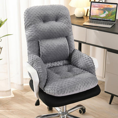 Office Chair Cushions with Armrest，Non-Slip Rocking Chair Pad with High Back Support for Dining Dorm Floor Car Office Patio