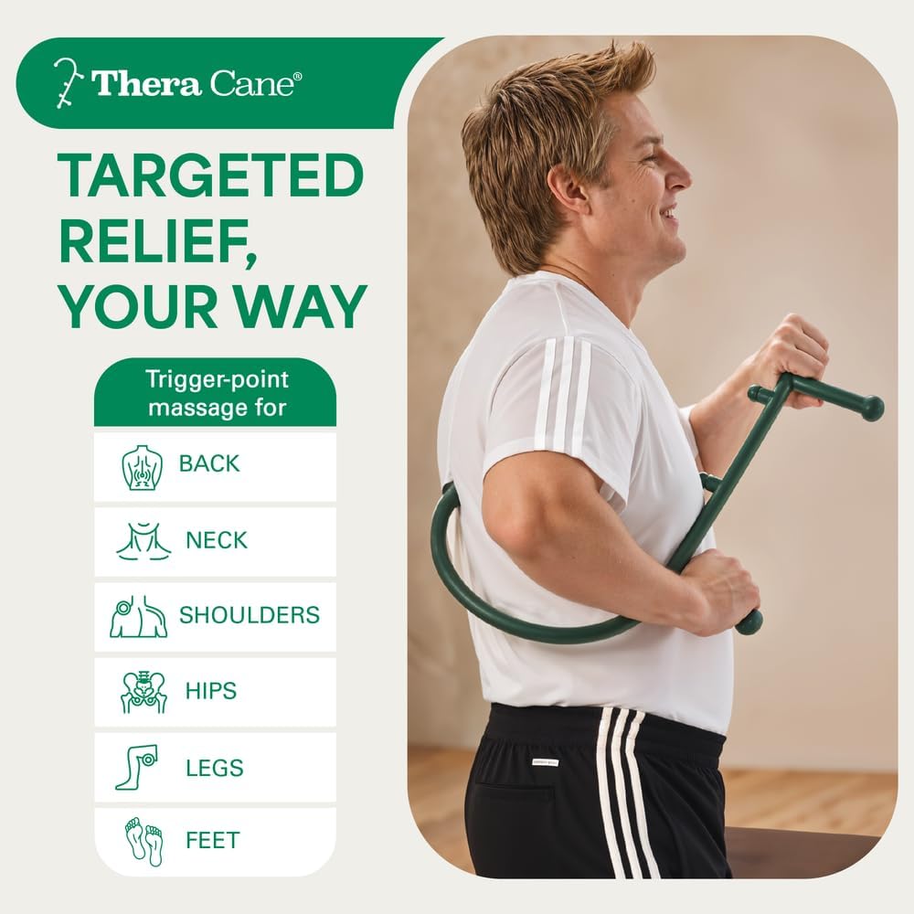 Thera Cane Massager (Green, Single)