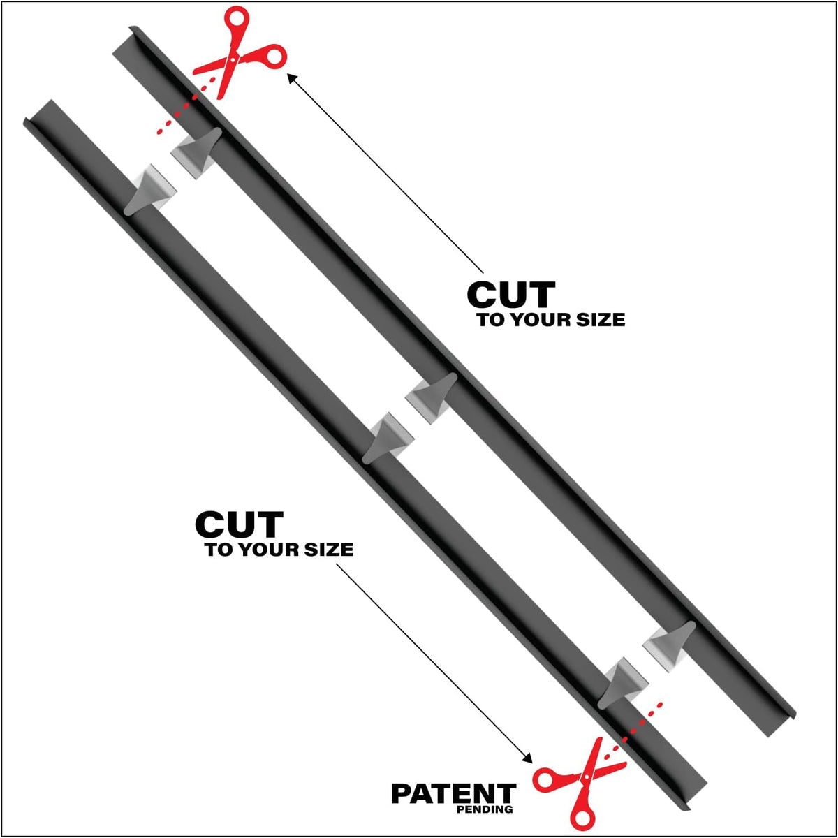 Silicone Stove Gap Covers | Fills Gaps up to 0.75”| Guard With Stainless Steel Clips Fills Gaps Between Countertop And Stove | Oven Side Gap Filler | (2 Pcs, Black)
