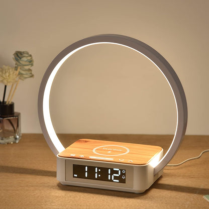 Sunrise Alarm Clock with Wireless Charging Desk Touch Lamp, Sunrise Lamp