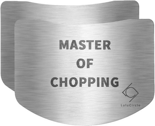 Finger Guards for Cutting, Stainless Steel Finger Guard for Cutting Food, Finger Protectors, Finger Protector, Avoid Hurting when Slicing and Dicing, 2 Pieces