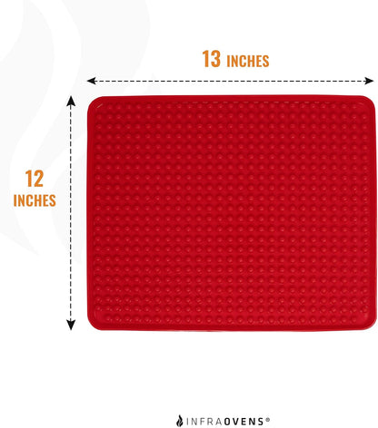 Toaster Oven Air Fryer Reusable Mats Accessories 9 x 11, Silicone Liner, Drip Mat (3pcs) Compatible with Cuisinart, Emeril Lagasse, Gowise, Breville + More, Convection Accessories, Electric Oven Rack