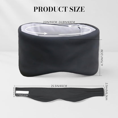 Sleep Mask for Women Men, Reversible Eye Mask Sleeping with Cozy & Cooling Sides, Adjustable Velcro Band, Blackout Face-Hugging Padded Eye Cover for Sleeping Travel Office, Grey/White