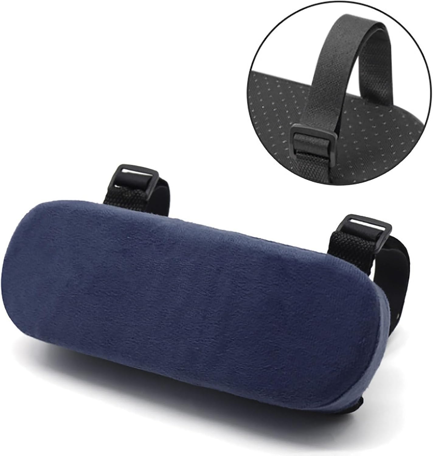 Office Chair Armrest Pads, Adjustable Fit, Set of 2 | Ergonomic Memory Foam, Comfy Gaming Chair Arm Rest Covers, Elbows and Forearms Pressure Relief, Removable Washable