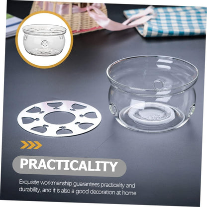 Alipis Insulated Base Tea Set Teapot Warmer Holder Stand for Borosilicate Tea Warmers