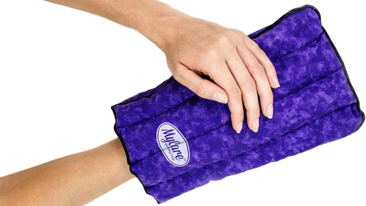 MyCare® Microwavable Heating Pad & Cold Therapy Glove - Moist Heat and Cooling Relief for Arthritis, Stiffness, Soreness, Trigger Finger - Natural Therapy Mitt for Small to Medium Hands