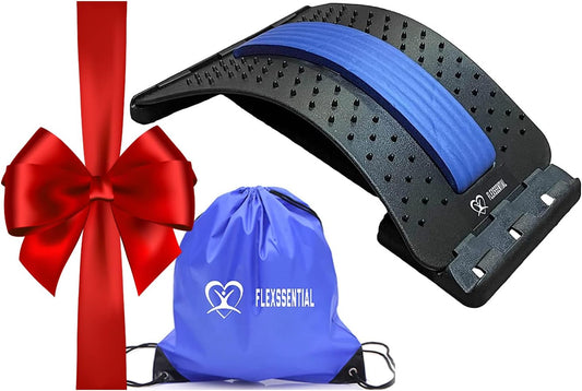 Back Stretcher Device for Back Pain Relief - Lumbar Support - Spine Deck - Massager for Back - Spine Stretcher Helps Lower Back Pain - Easy Back Therapy that relieves Chronic Pain