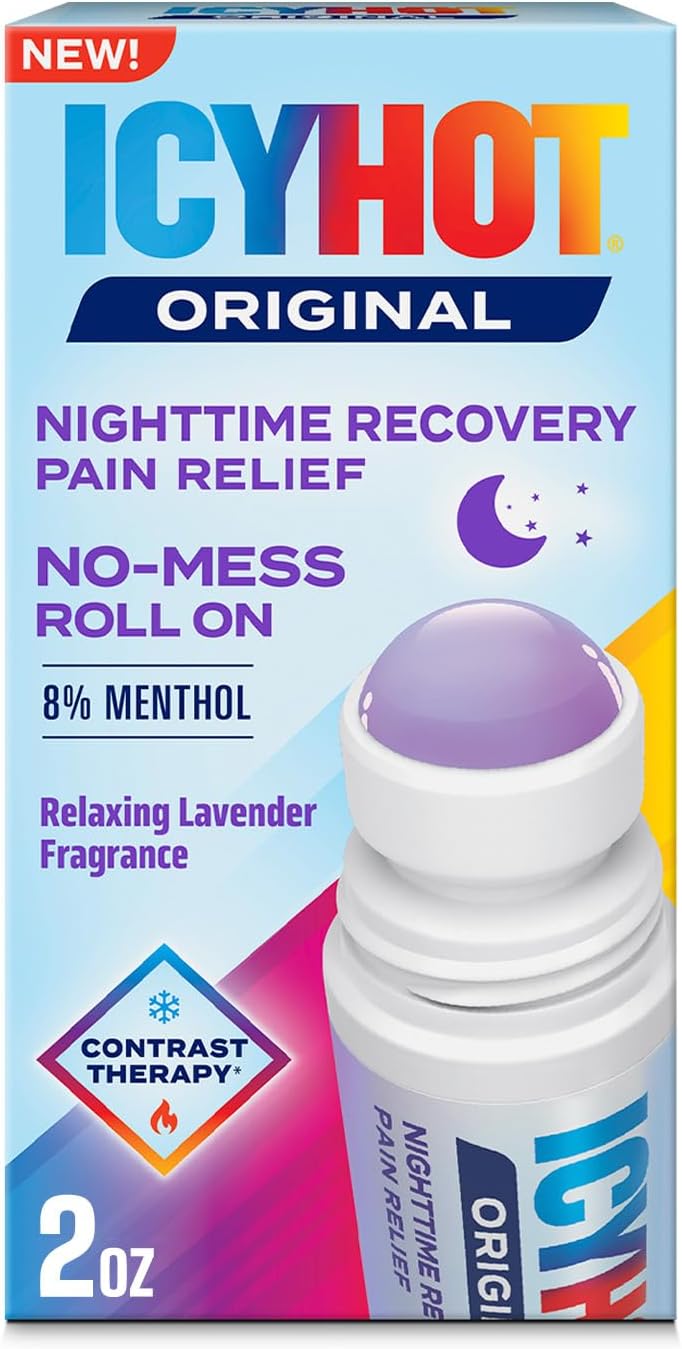 Icy Hot Original Pain Relief, Nighttime Recovery, Roll-On, Lavender, 2 oz.