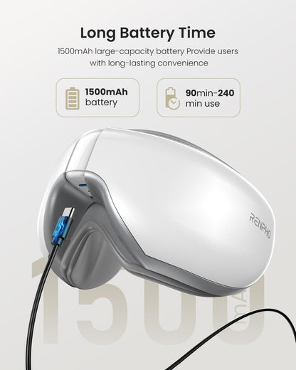RENPHO Eyeris 1 Eye Massager with Heat, Heated Massage Eye Mask