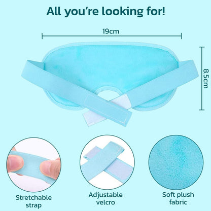 Cooling Gel Eye Mask for Puffy Eyes, Migraines & Dark Circles | Hot & Cold Therapy, Headache Relief, Reusable Gel Beads, Adjustable Strap, Skin Care Use