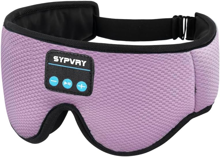 Sleep Mask Bluetooth 5.4 Headphones Soft Wireless Headband Eye Mask Blackout with Microphone (Emerald)