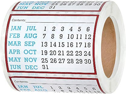 Removable Food, Freezer, Labels 250 Labels, 1.7 inches x 2.5 inches