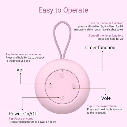 Portable Baby Sound Machine & Essentials for Babies & Kids-Putty