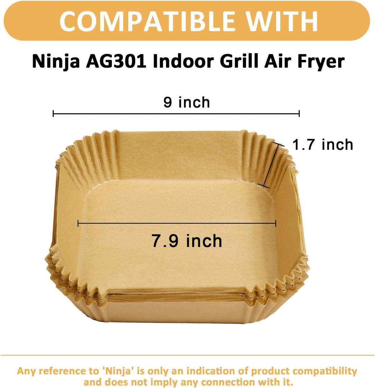 Air Fryer Liners Disposable Parchment Paper for Ninja Air Fryer