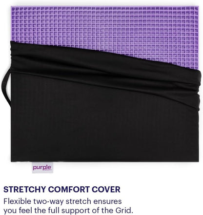 Purple Ultimate Seat Cushion, Large 2.5 Inch Gel Seat Cushion | GelFlex Grid for Office Chair, Gaming, Car - Pressure-Reducing for Long Sitting, Temperature-Neutral, No-Slip - Made in USA