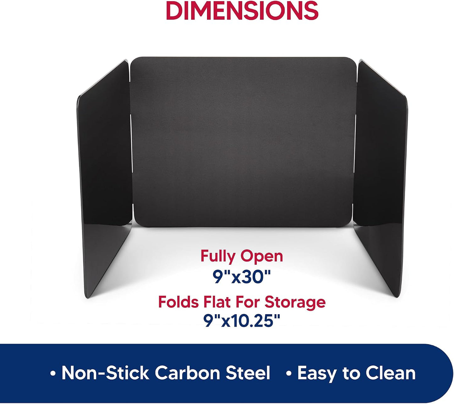 HIC Kitchen Splatter Screen, 18/8 Stainless Steel with Fine Mesh, 9-Inch, Fits Up To 8.5-Inch Pans