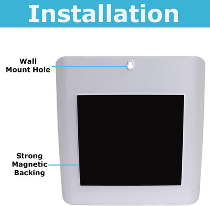 Blue Donuts Space Saving Magnetic Lint Bin for Laundry Room, Wall Hanging Lint Holder
