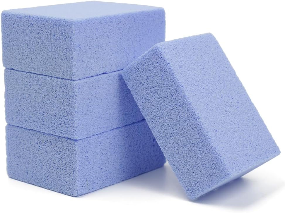 Magic Blackstone Griddle Scraper，4 Pack Gray Stone Cleaning Block Clean Brick for Grill, Removing Stains BBQ，Pool, Racks, Baking Steel, Oven, Flat Top Cookers, Utensils, Exfoliation Dead Skin, Toilet