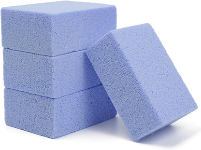 Magic Blackstone Griddle Scraper，4 Pack Gray Stone Cleaning Block Clean Brick for Grill, Removing Stains BBQ，Pool, Racks, Baking Steel, Oven, Flat Top Cookers, Utensils, Exfoliation Dead Skin, Toilet